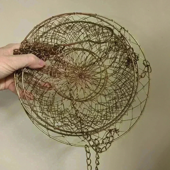 Copper 3  tier fruit hanging basket - Picture 4 of 4